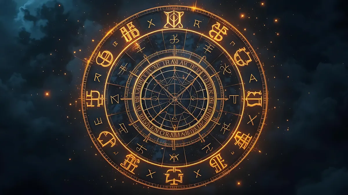 does he like me: zodiac constellation wheel chart illustration