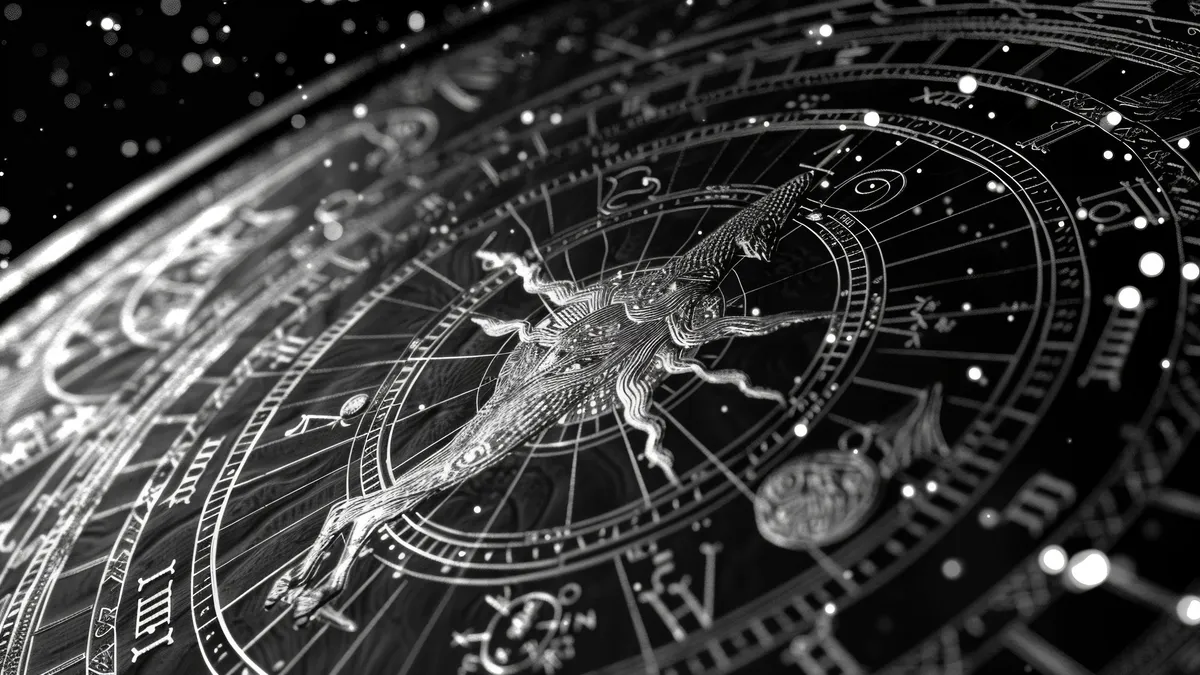 does he like me: hands reading astrology birth chart illustration